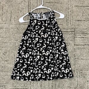 Ellen Tracy Kids' Black and White Patterned Tank Top